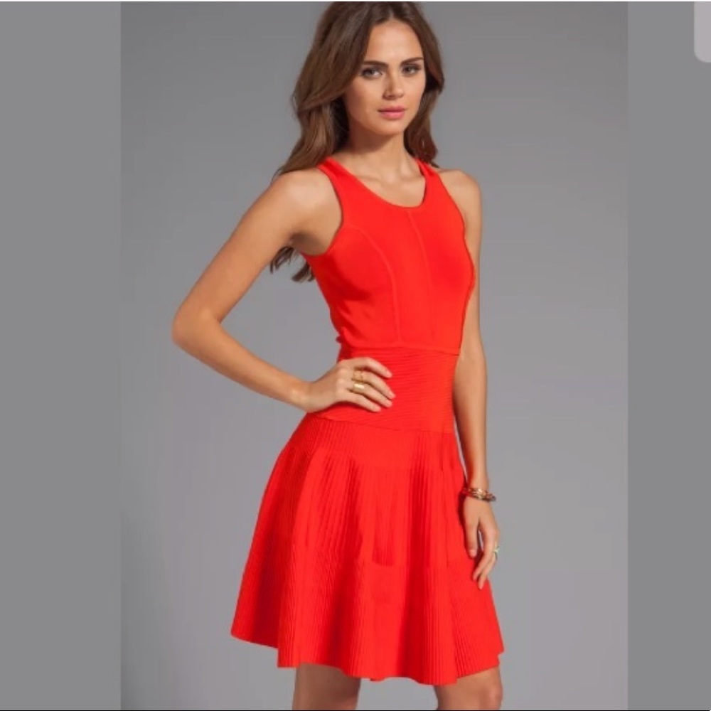 Women’s Sz. S Milly Fit and Flare Coral Dress